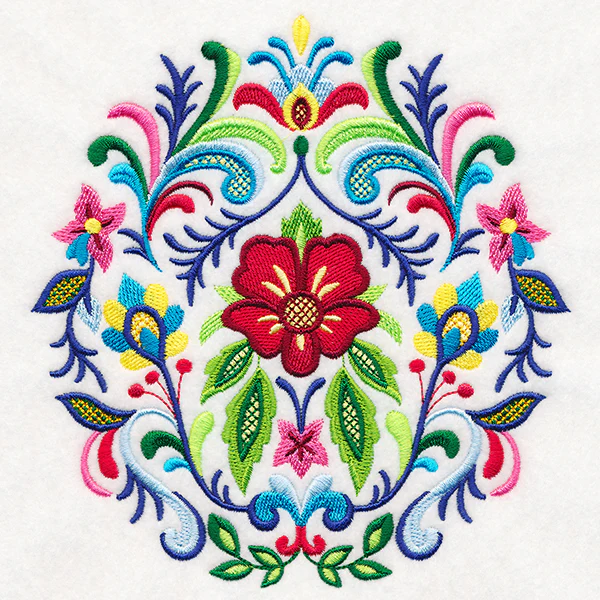 Fanciful Rosemaling Crest - Image 2