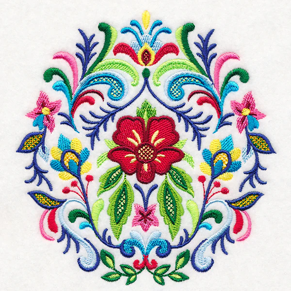 Fanciful Rosemaling Crest - Image 3