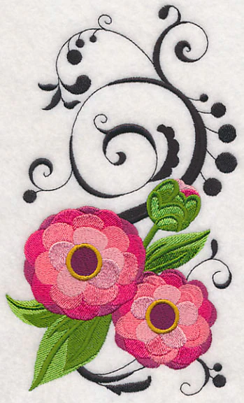 Fanciful Zinnia Flower - Image 3