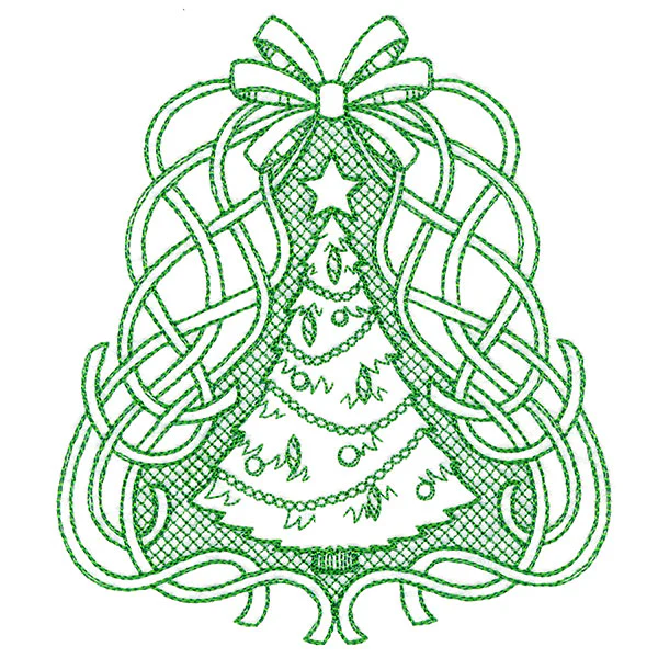 Fancy Christmas Tree (Trapunto) - Image 3