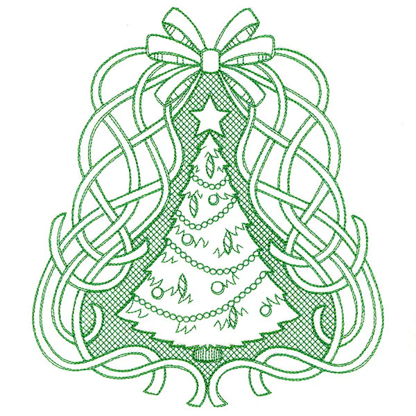 Fancy Christmas Tree (Trapunto) - Image 4