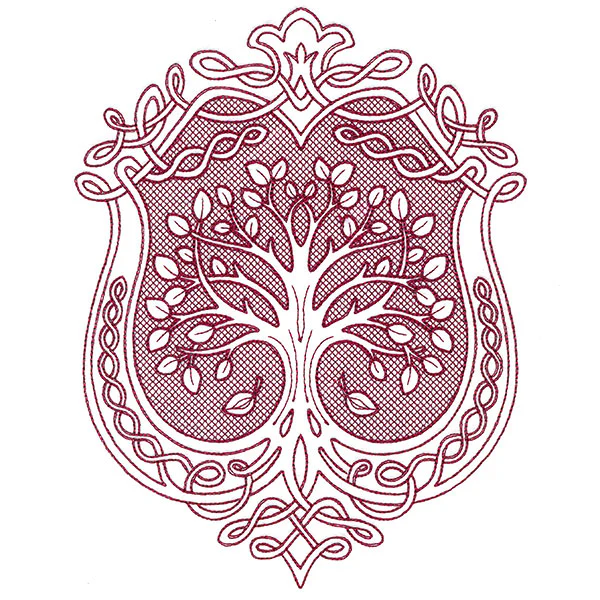 Fancy Fall Tree (Trapunto)