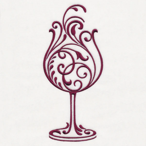 Fancy Filigree Wine Glass - Image 2