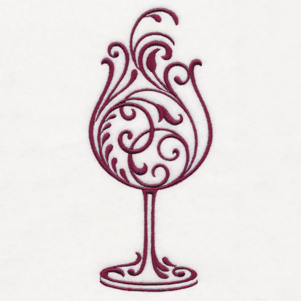 Fancy Filigree Wine Glass - Image 4