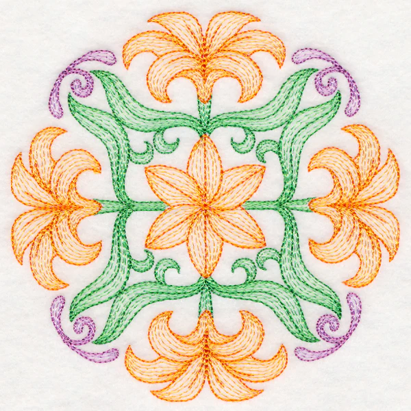 Fancy Floral Medallion - Lily - Image 4