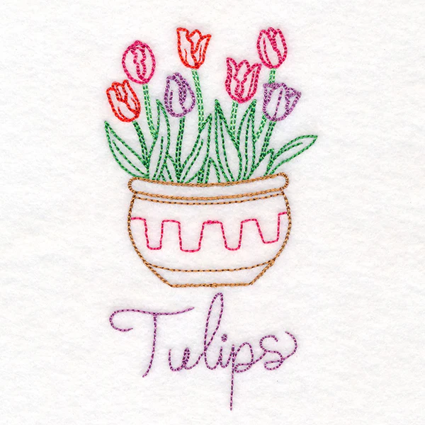 Fancy Flowerpot Tulips (Vintage)