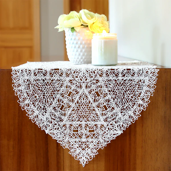 Fancy Lace Decor - Triangle (Battenburg Lace) - Image 3