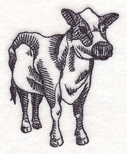 Farm Animal Sketch - Cow - Image 4