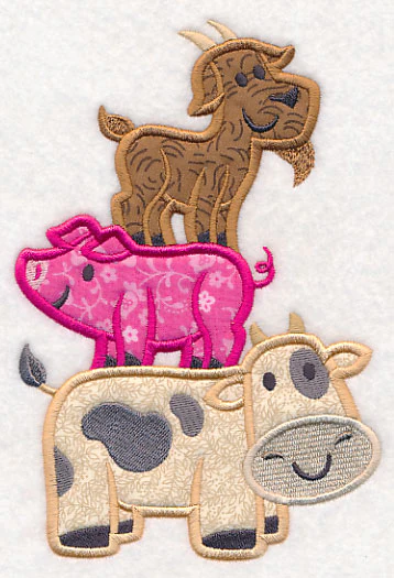 Farm Animal Stack (Applique) - Image 2