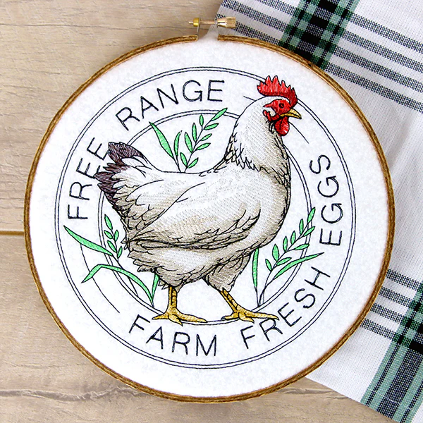 Farm Fresh Eggs Chicken Stamp - Image 2