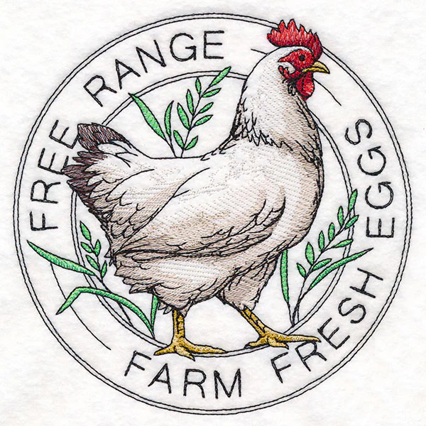 Farm Fresh Eggs Chicken Stamp - Image 5