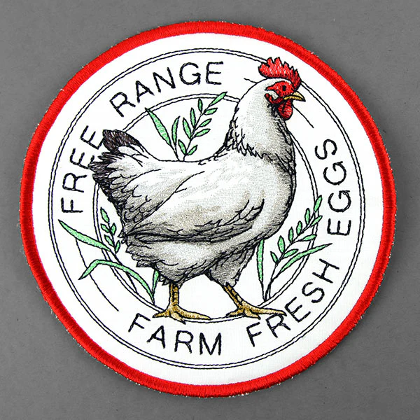 Farm Fresh Eggs Chicken Trivet (In-the-Hoop) - Image 2