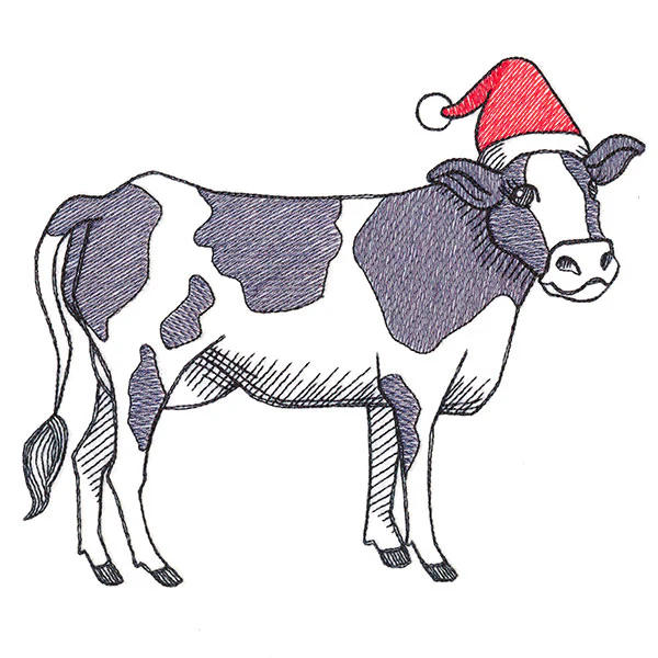 Farm Fun Christmas Cow - Image 2
