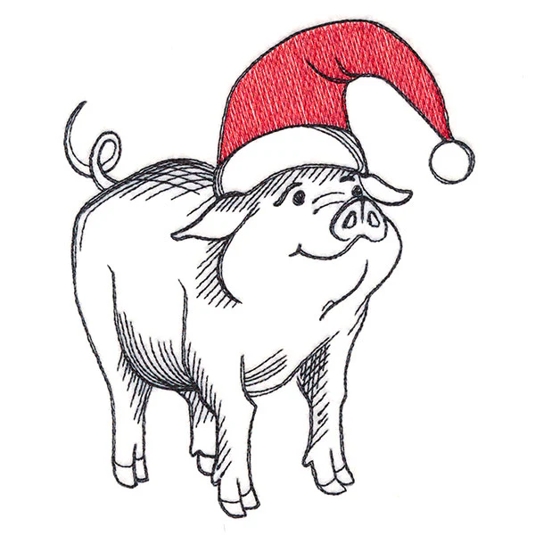 Farm Fun Christmas Pig - Image 2