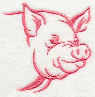 Farm Silhouette Pig 2 - Image 2