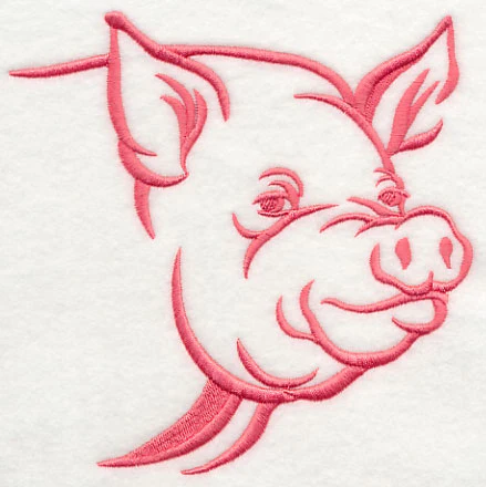 Farm Silhouette Pig 2 - Image 4