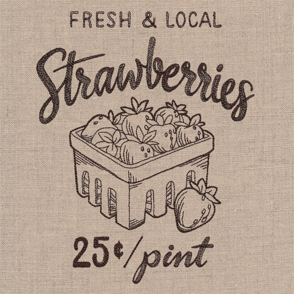 Farmers Market - Fresh and Local Strawberries - Image 2
