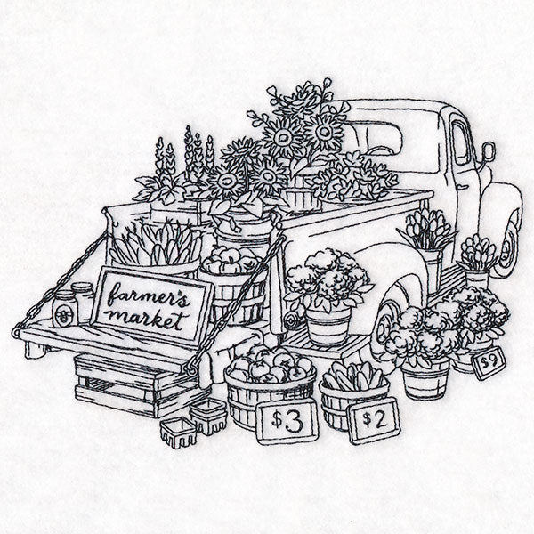 Farmers Market Retro Truck (Vintage) - Image 3