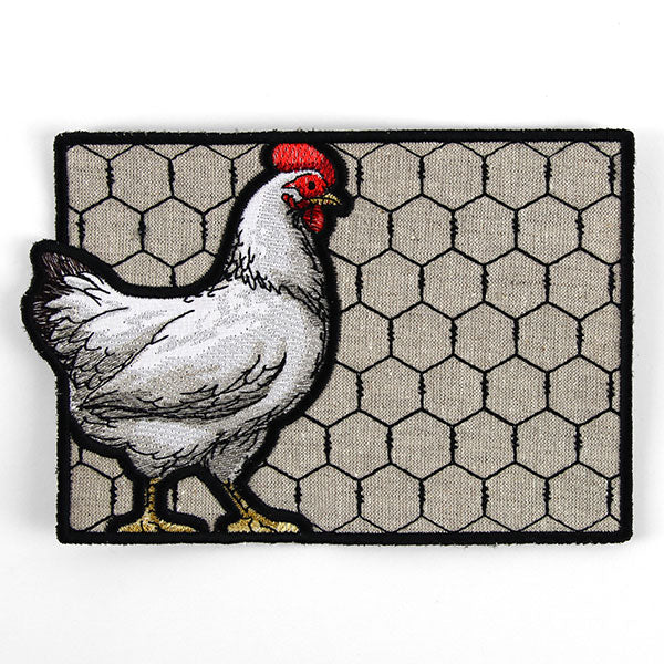 Farmhouse Chicken Mug Rug (In-the-Hoop) - Image 4