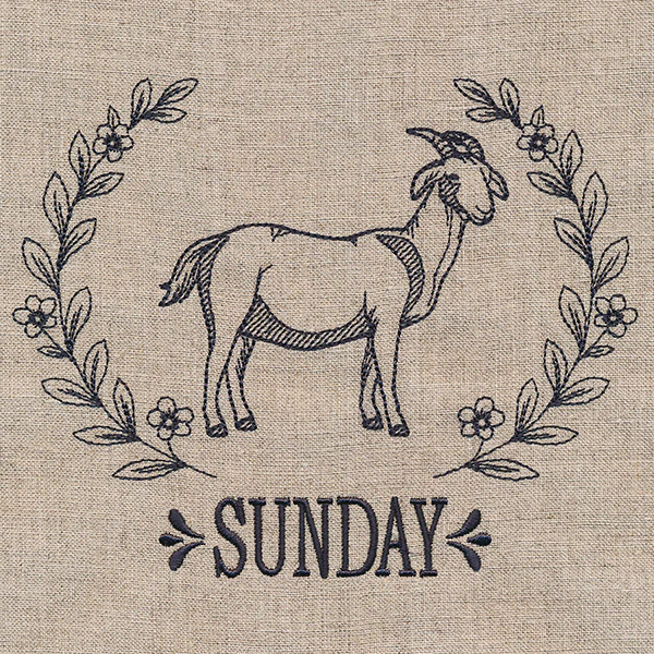 Farmhouse Goat on Sunday - Image 3