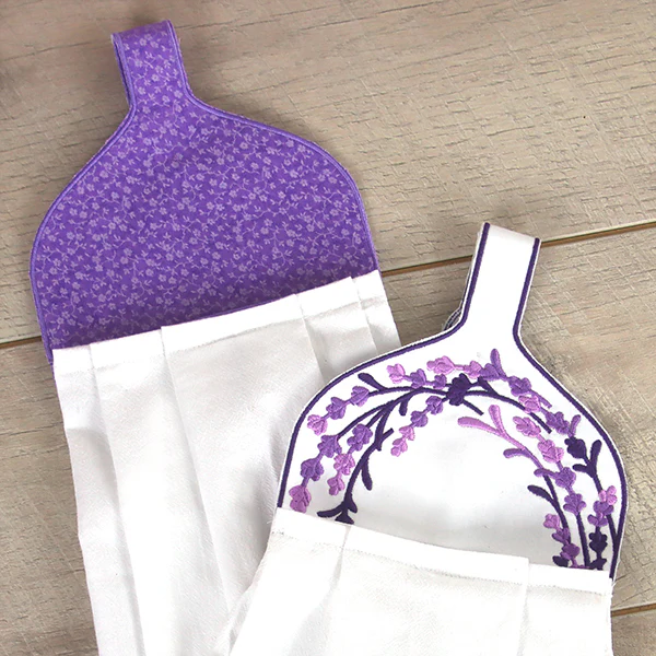 Farmhouse Lavender Towel Topper - Image 11