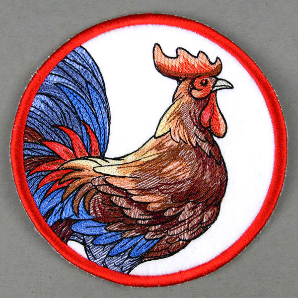 Farmhouse Rooster Coaster (In-the-Hoop) - Image 3
