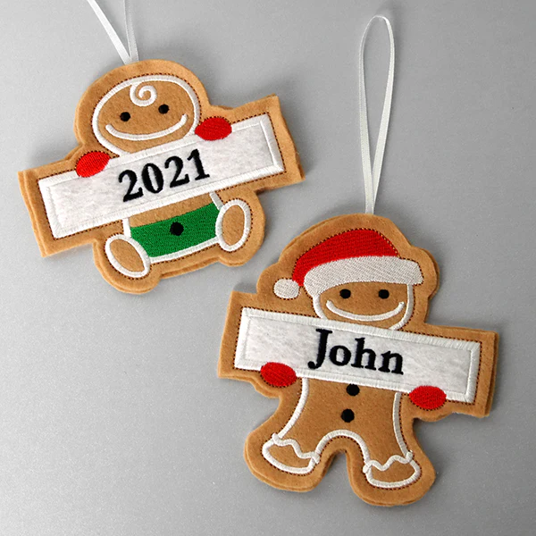Father Gingerbread Ornament (In-the-Hoop) - Image 6