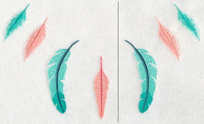 Feather Neckline (V-Neck) (Split) - Image 4