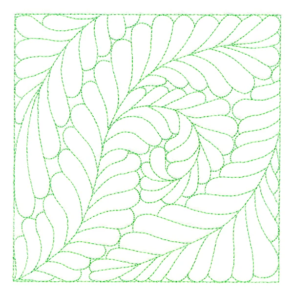 Feather Quilting Square 1 (Double Run) - Image 4