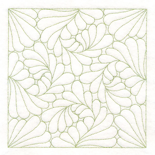 Feather Quilting Square 2 (Double Run) - Image 3