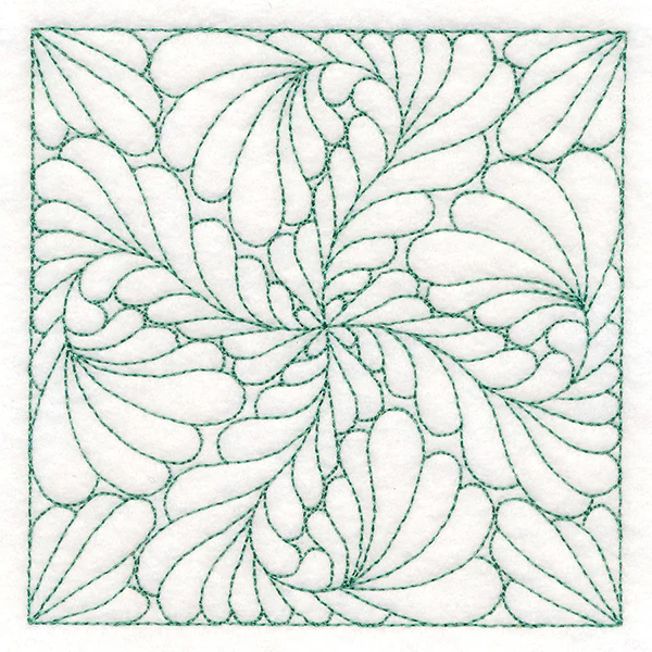 Feather Quilting Square 3 (Double Run) - Image 5