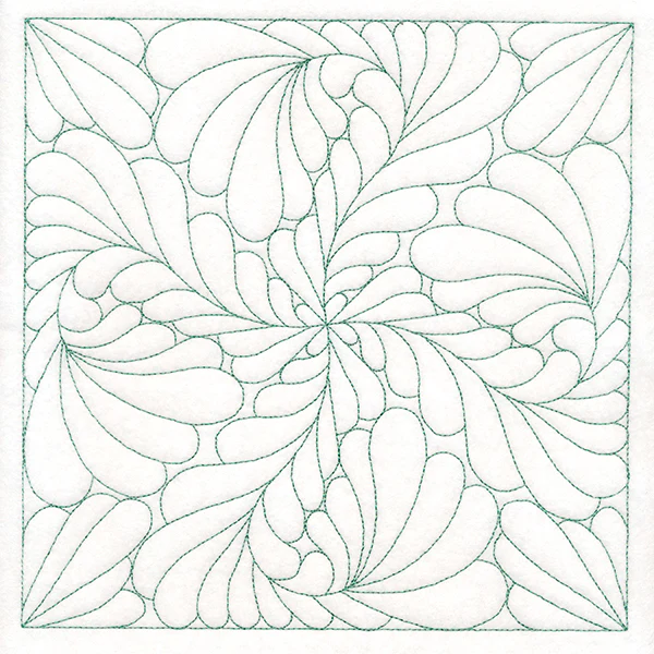Feather Quilting Square 3 (Double Run) - Image 6