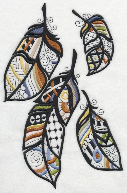 Feathered Flair (Blackwork)