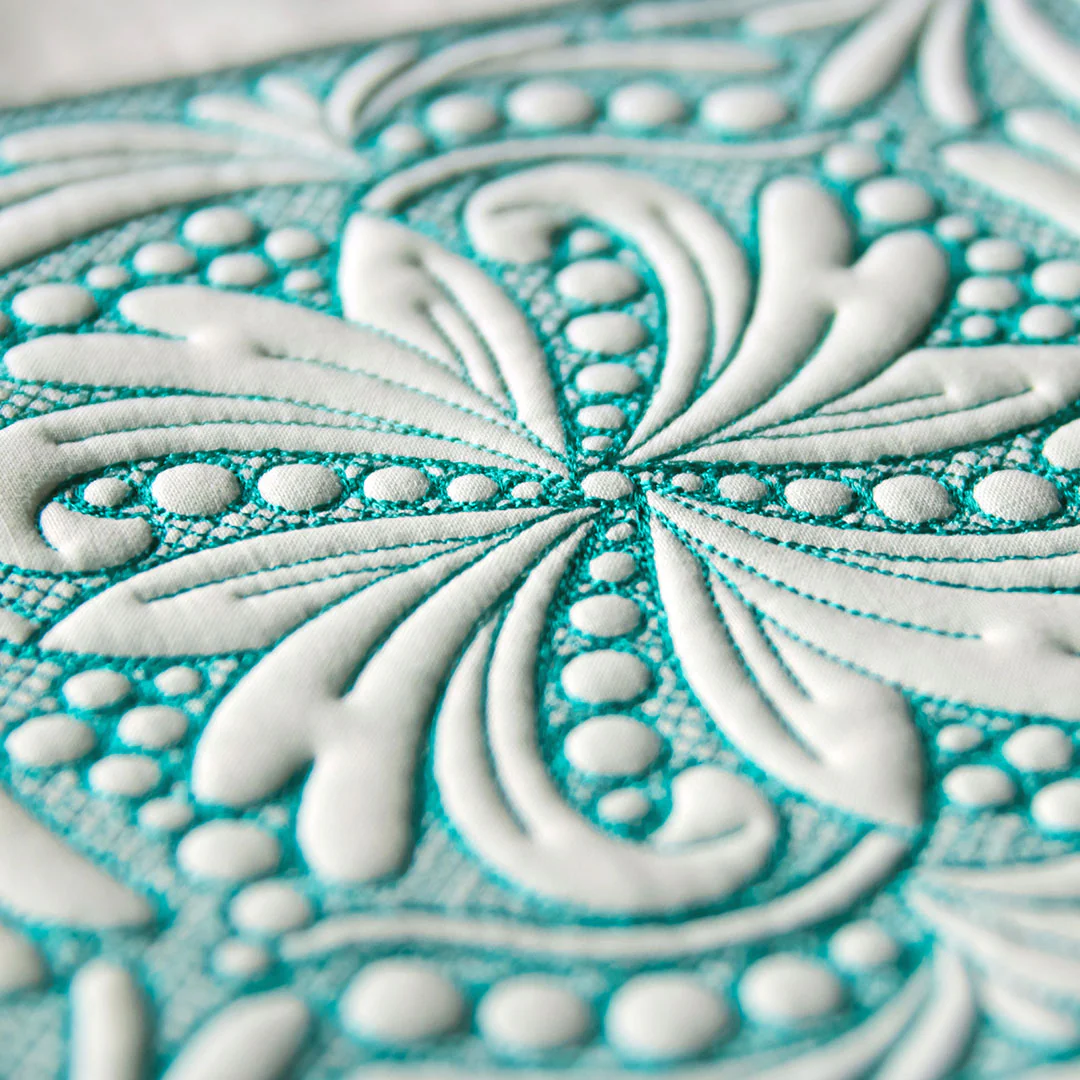 Feathers & Filigree Square 3 (Trapunto) - Image 13