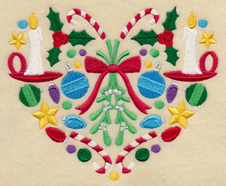 Festive Christmas Heart - Mistletoe - Image 3
