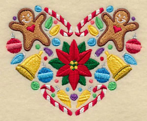 Festive Christmas Heart - Poinsettia - Image 4