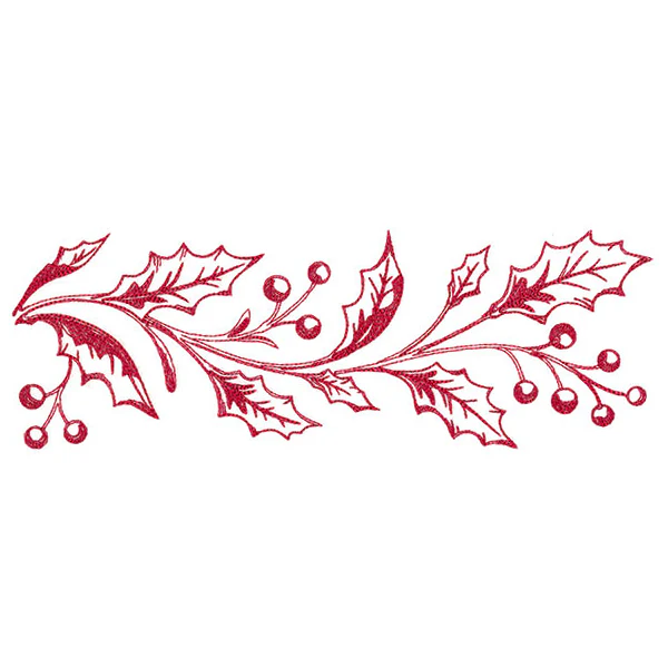 Festive Christmas Holly Border - Image 2