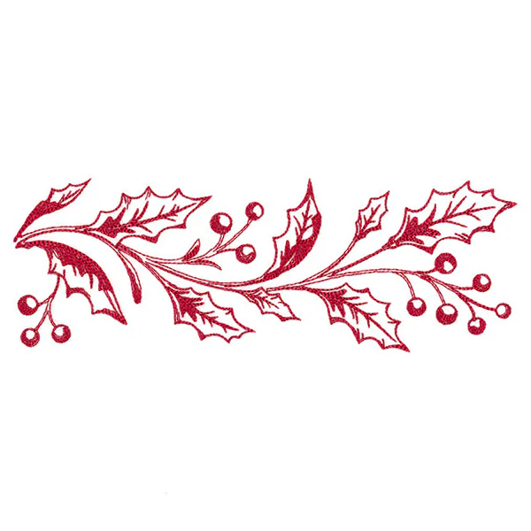Festive Christmas Holly Border - Image 3