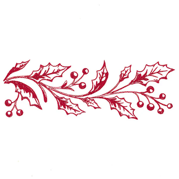 Festive Christmas Holly Border - Image 4