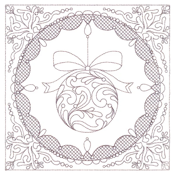 Festive Elegance - Ornament (Trapunto) - Image 2