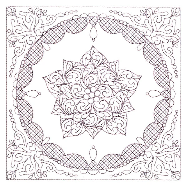 Festive Elegance - Poinsettia (Trapunto) - Image 2