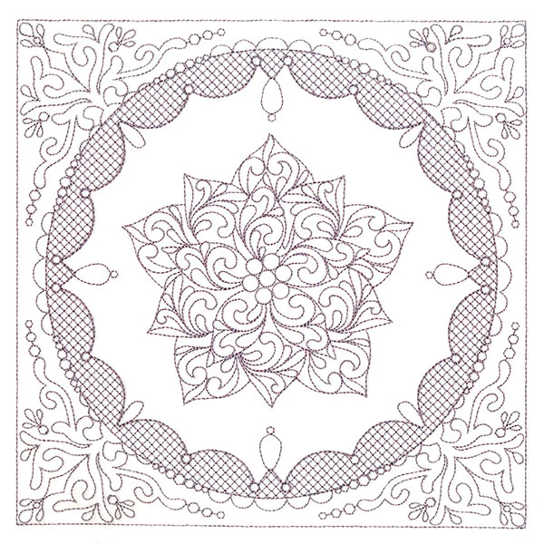 Festive Elegance - Poinsettia (Trapunto) - Image 6