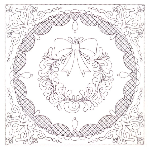 Festive Elegance - Wreath (Trapunto) - Image 11