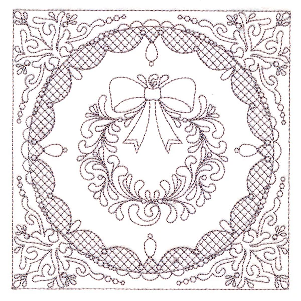 Festive Elegance - Wreath (Trapunto) - Image 7