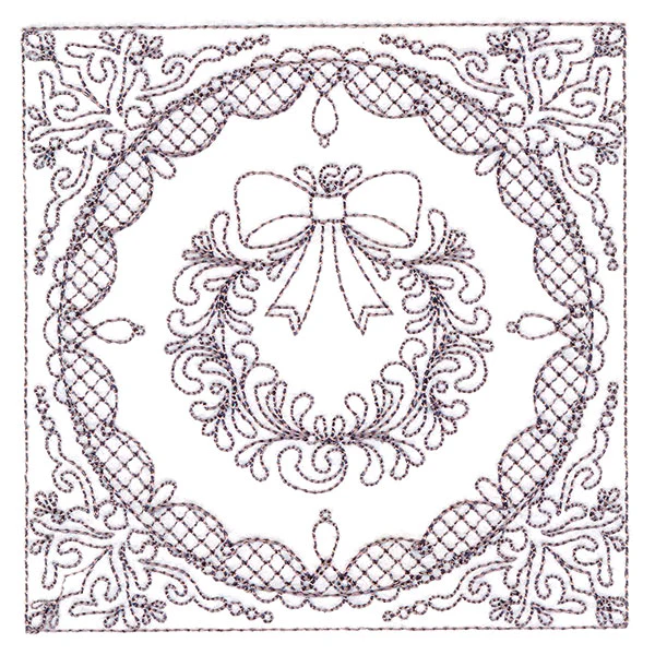 Festive Elegance - Wreath (Trapunto) - Image 9