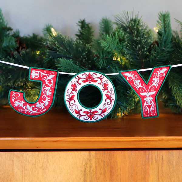 Festive & Elegant Alphabet Ornaments - Letter O (In-the-Hoop) - Image 2