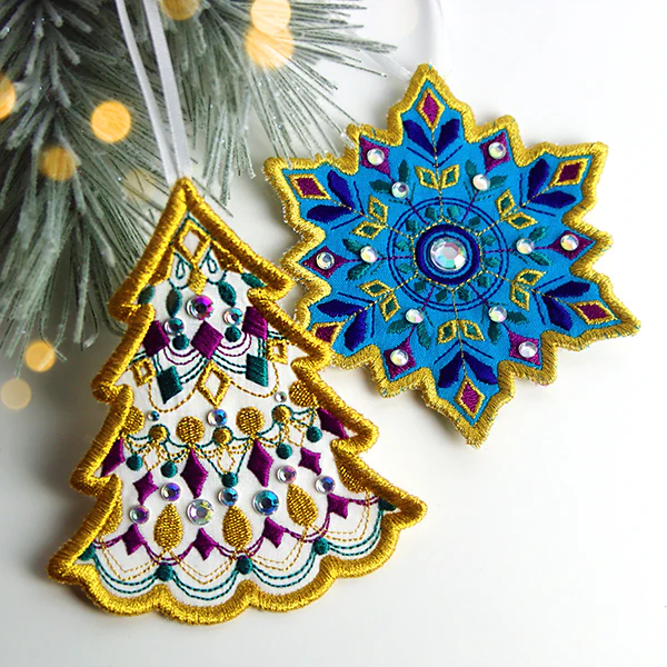 Festive & Fancy Snowflake Ornament (In-the-Hoop) - Image 9