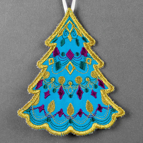 Festive & Fancy Tree Ornament (In-the-Hoop) - Image 2