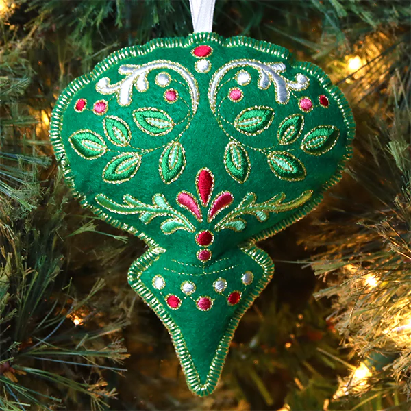 Festive Filigree Christmas Ornament - Bauble (In-the-Hoop) - Image 3