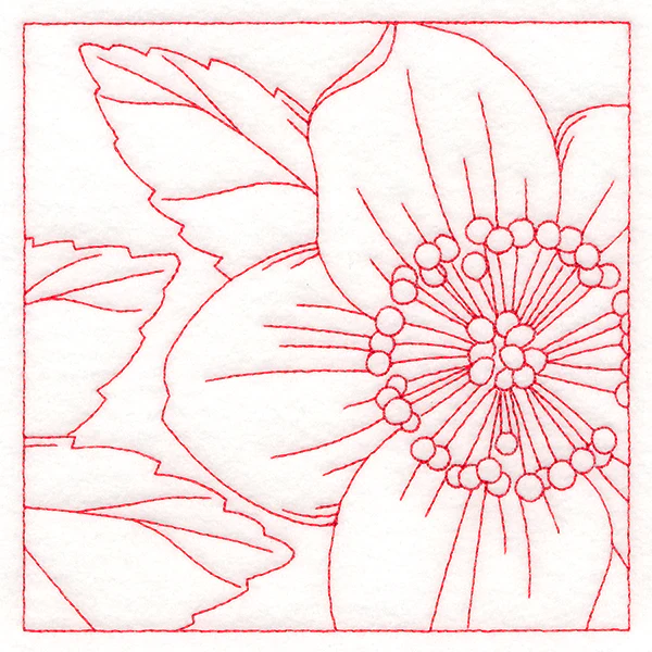 Festive Florals Quilting - Christmas Rose (Double Run) - Image 4